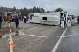 Bartın’da midibüs devrildi, Belediye Başkan Yardımcısı Kömeç ve 1 kişi öldü