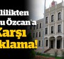 Bolu Valiliği’nden Bolu Belediye Başkanı Tanju Özcan’a karşı açıklama!
